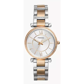 Watch strap Fossil ES4302 Stainless steel Bi-color 16mm